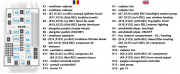 diagrama relee compartiment motor Opel Astra H