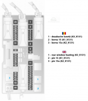 diagrama relee portbagaj Opel Astra H