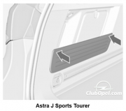 inchidere capac sigurante portbagaj Astra J combi sports tourer