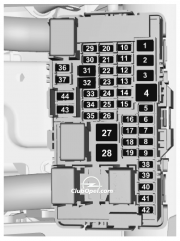 tablou sigurante bord Insignia B